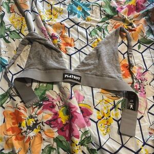 PLAYBOY Light Gray Bralette